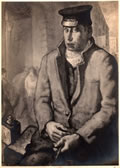 Il cocchiere, 1928-29, olio, ubicazione ignota, esposta Prima Mostra Sindacale Fascista Campana, Napoli 1929